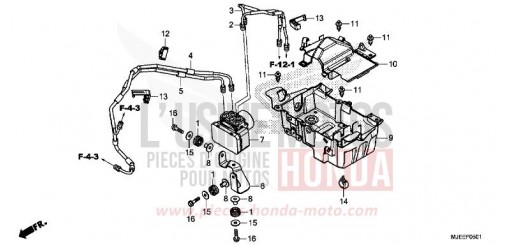 ABS-MODULATOR/ABLAGE (2) CB650FAH de 2017